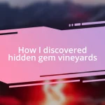 How I discovered hidden gem vineyards